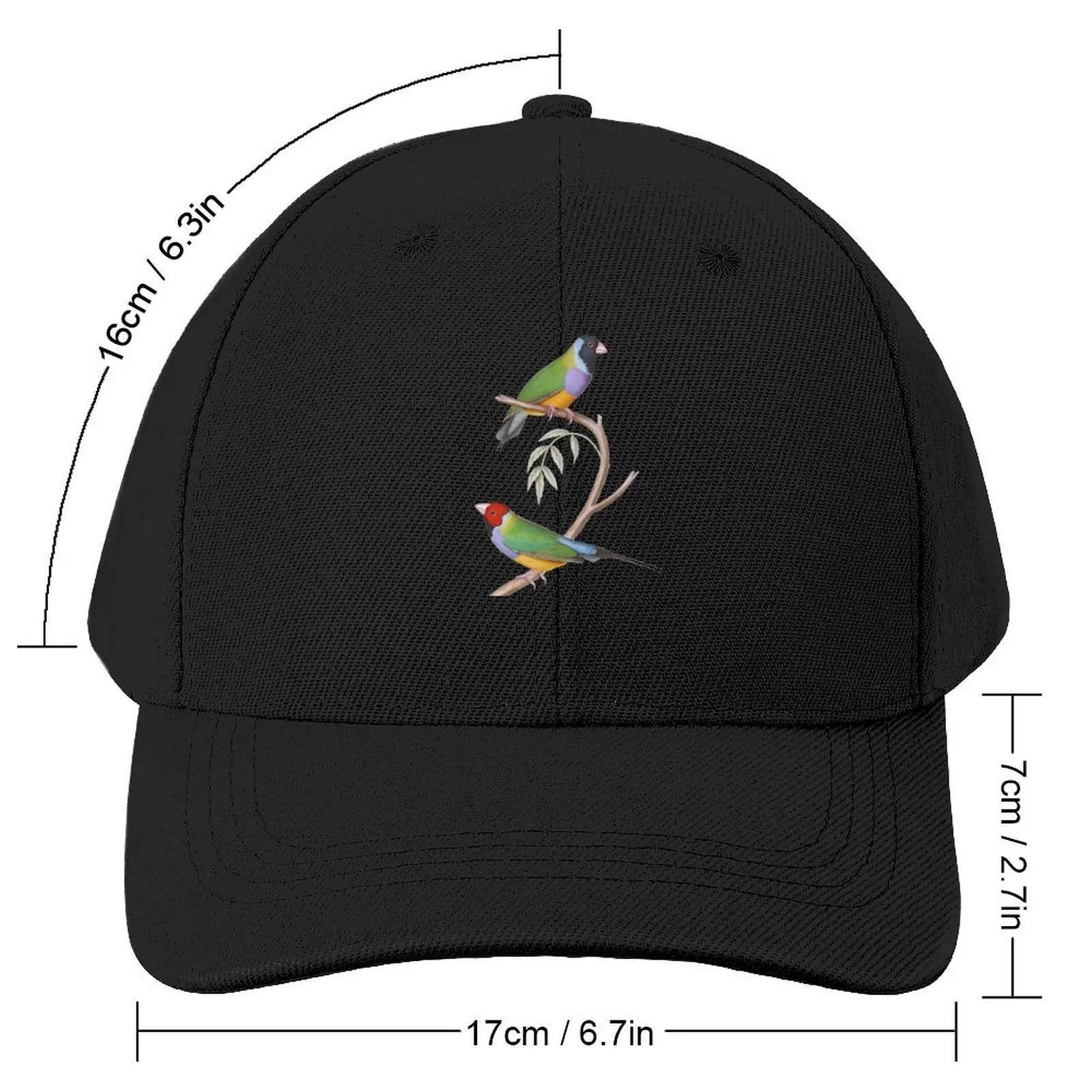 Gouldian Finch Endangered Bird Australian Baseball Cap foam party Hat birthday Golf Men Women's