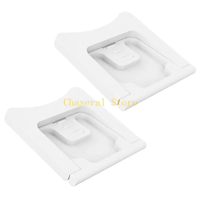 E7CE No Drilling Baby Safety Locks for Sliding Door Reusable Adhesive Closet Patio Window Guards Pet Friendly Set of 2pcs