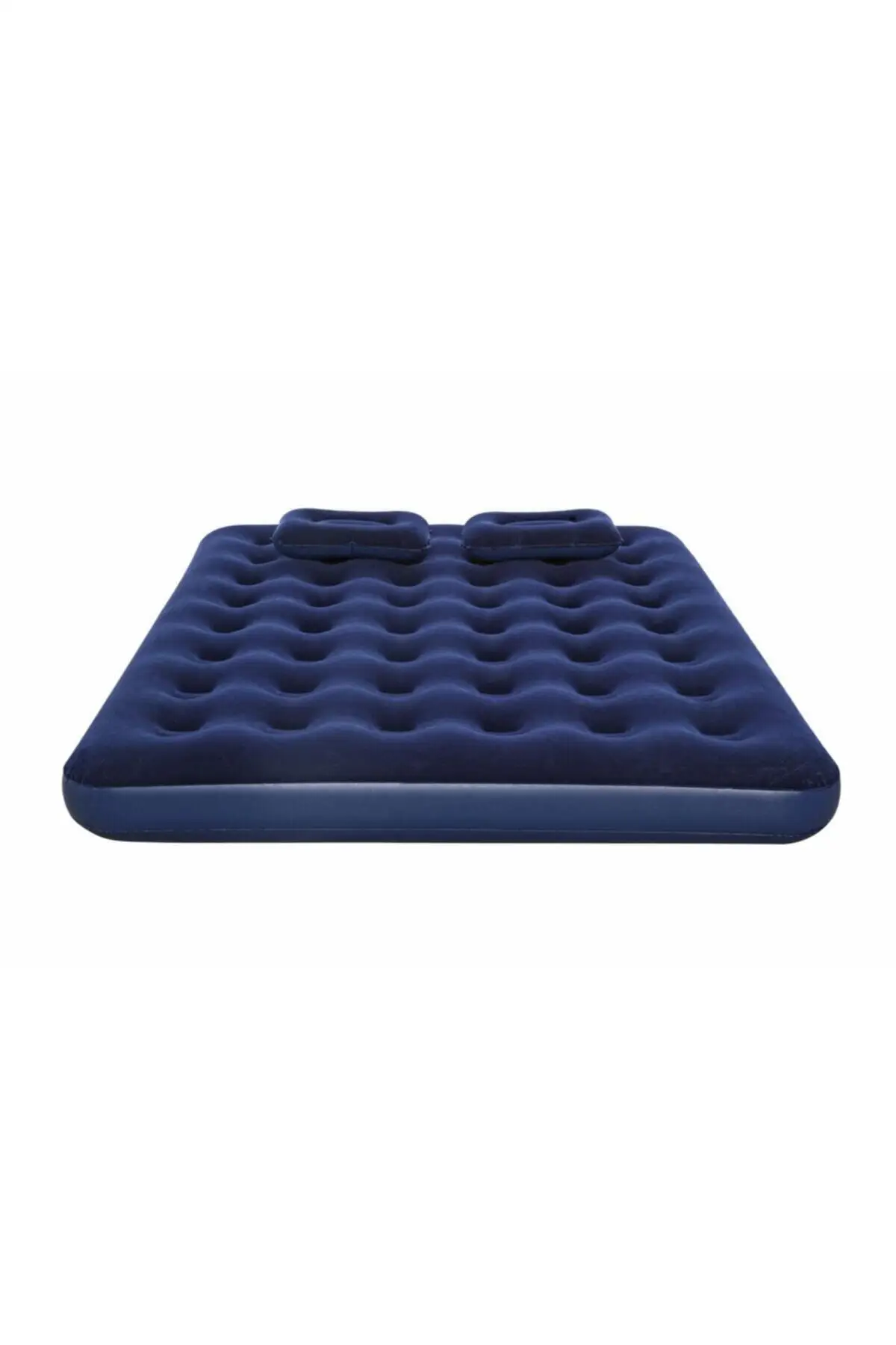 Double Inflatable Bed navy blue-2 Pcs Pillow And Hand Pump Gift 203cm x 152cm x 22cm