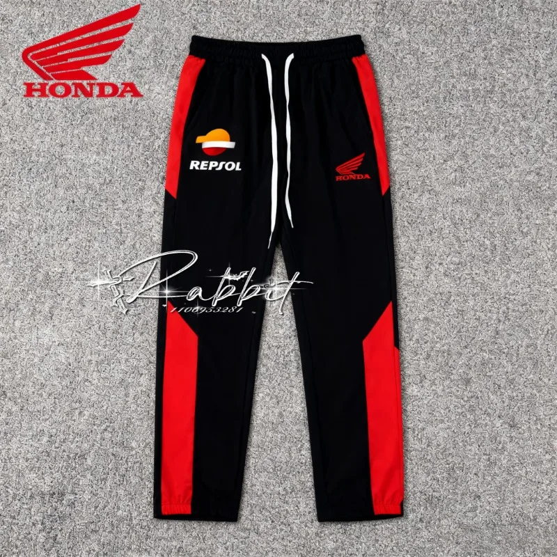 2025/26 新型ホンダレーシングチーム カジュアルファッション スポーツパンツ メンズ モト レーシング オフロード 自転車 速乾 日焼け止めパンツ