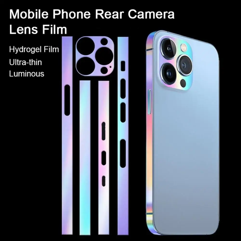 1 Set Durable Phone Side Film Universal Phone Lens Film Luminous Mobile Phone Camera Lens Protective Film Protection