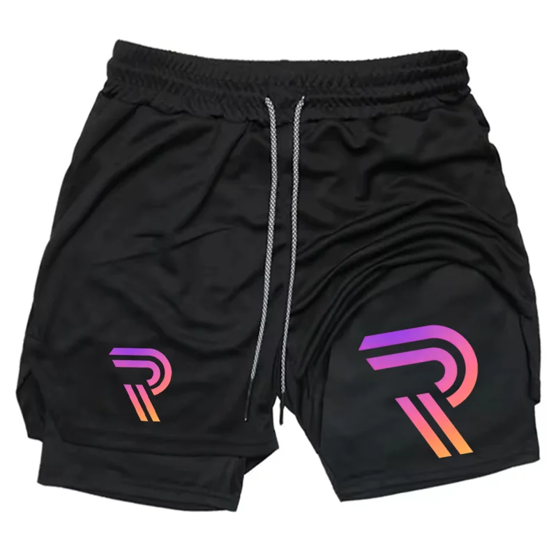 

Men's Snow Camo CCCP 2-in-1 Athletic Shorts, Quick-Dry Breathable, Drawstring Waist, Ideal for Gym, Running & Trainingdf0436