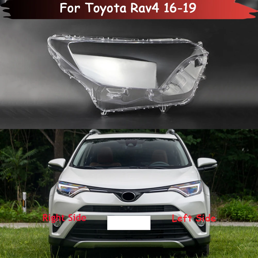 

Car Headlight Cover Lens Glass Shell Headlamp Transparent Lampshade Auto Light Lamp Case For Toyota Rav4 2016 2017 2018 2019