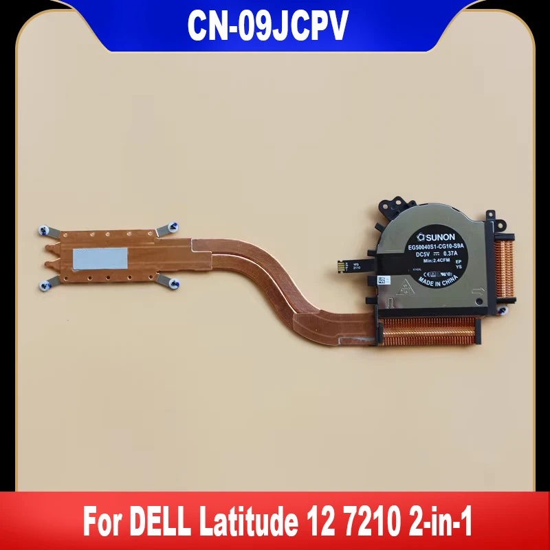 

09JCPV New Original For DELL Latitude 12 7210 2-in-1 Laptop CPU Cooling Fan Cooler Fan With Heatsink AT2TN001ZAL High Quality