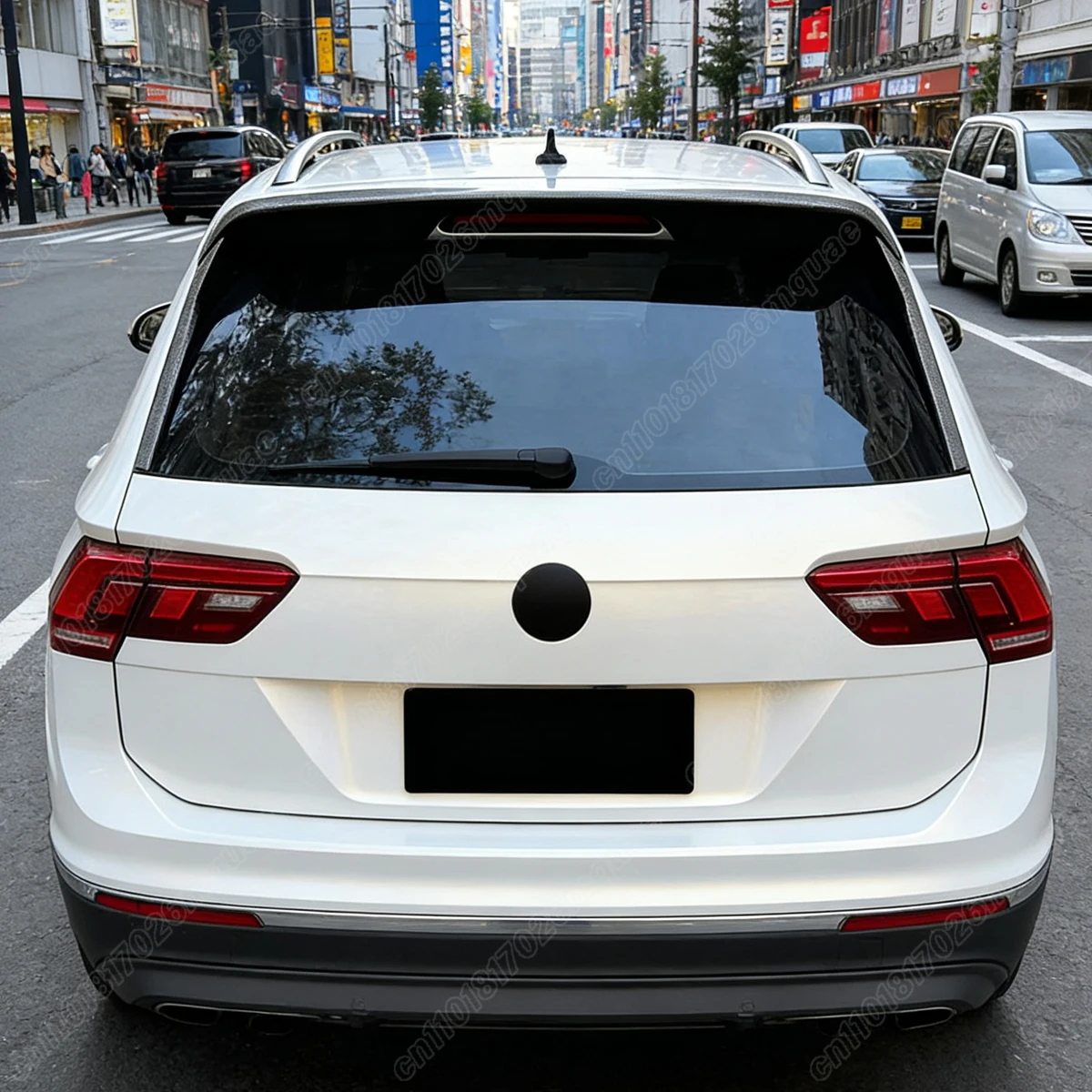For Volkswage VW Tiguan MK2 2017 2018 2019 2020 2021 2022 2023 Automobile Rear Roof Spoiler Board Side Splitter Decoration Kit - view 4