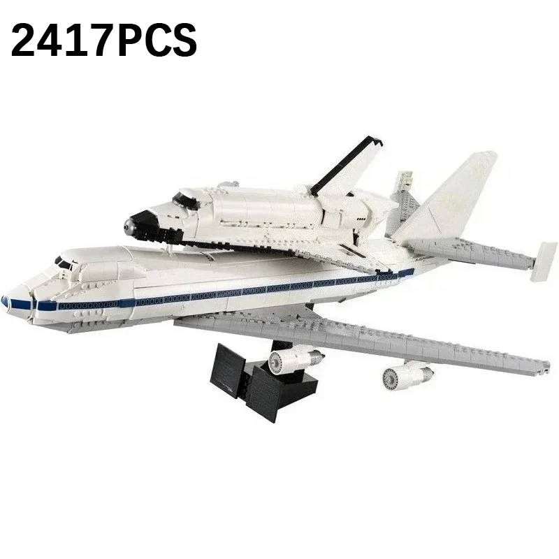 Aereo da trasporto navetta grande fai-da-te modello 10318 10360 assemblaggio decorazione della casa regalo di Natale (2083 pezzi 2417 pezzi)