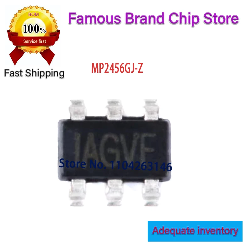 IAGVG New and Original Chip IC SOT23-6 MP2456GJ-Z MP2456GJ MP2456G MP2456 10~50PCS