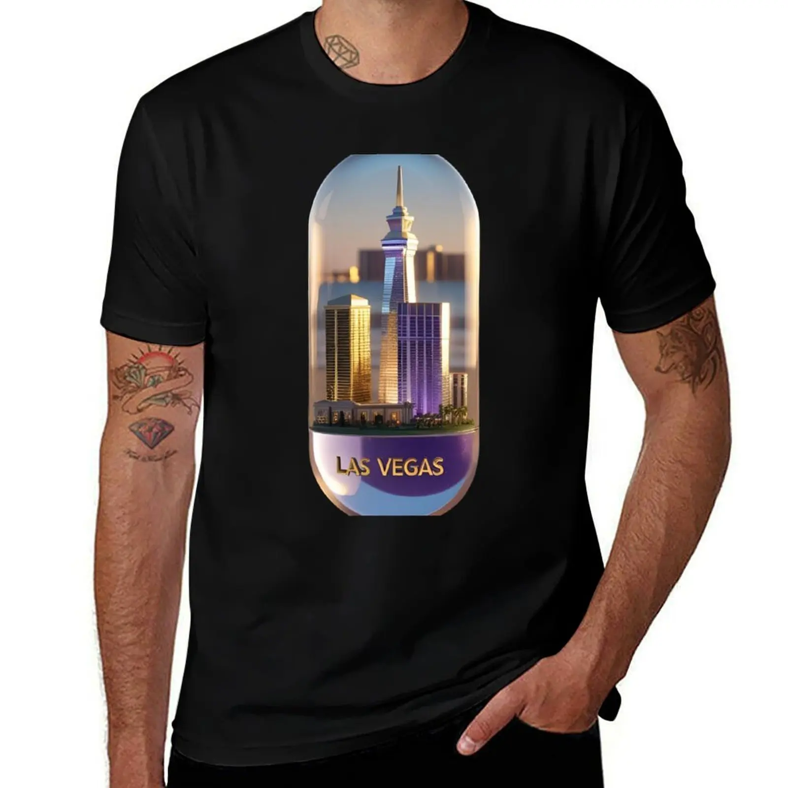 

Las Vegas Capsule T-Shirt blanks customizeds fashion shirts aesthetic clothes mens t shirts