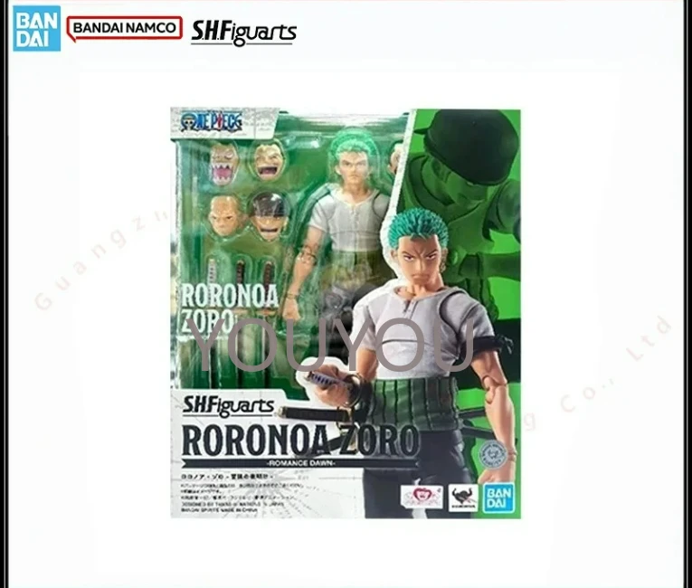 bandai-100-originale-one-piece-model-kit-anime-figure-shf-roronoa-zoro-romance-dawn-action-figure