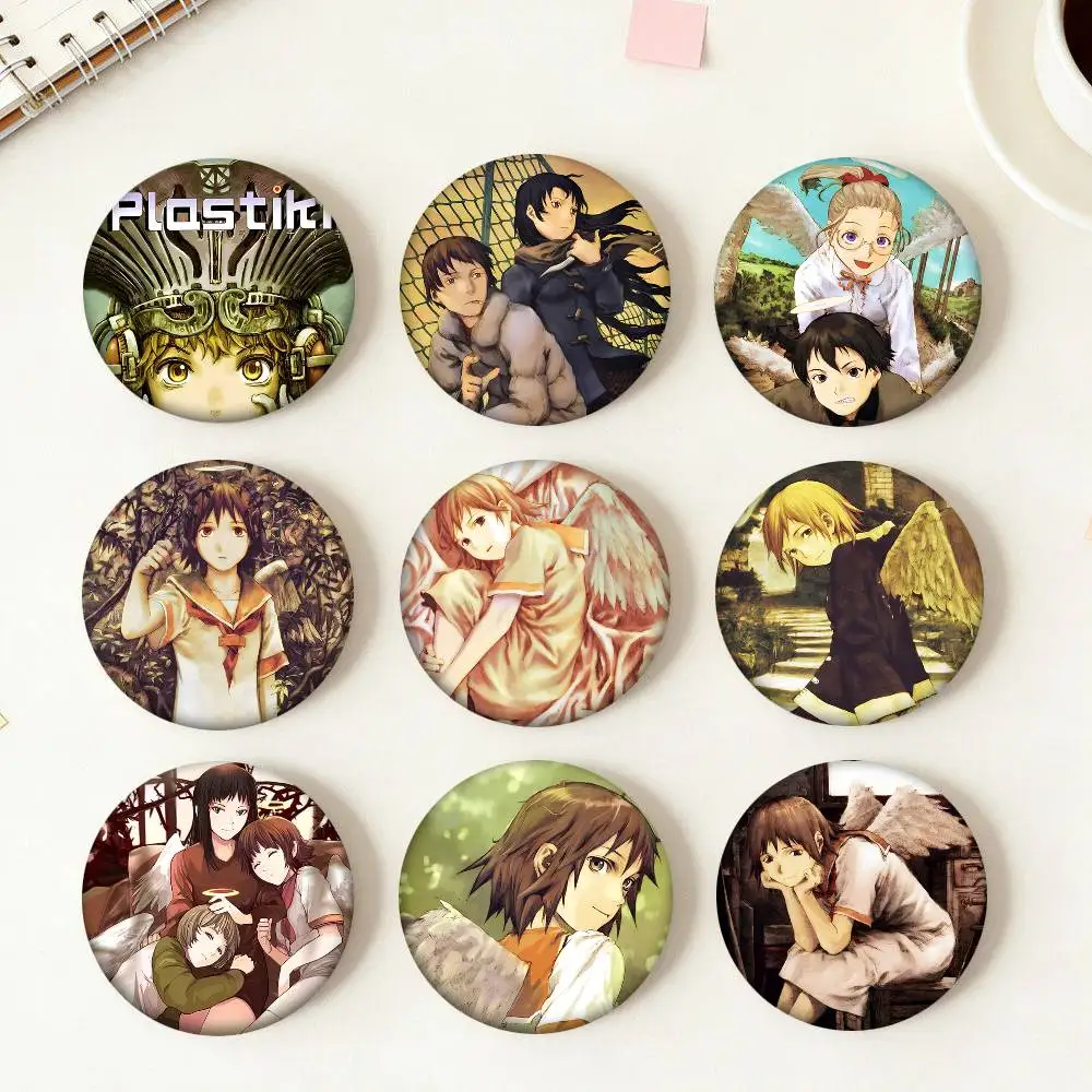 Anime Haibane Renmei Rundes Abzeichen Kreative Brosche Kleidung Rucksack Accessoires Anstecknadel