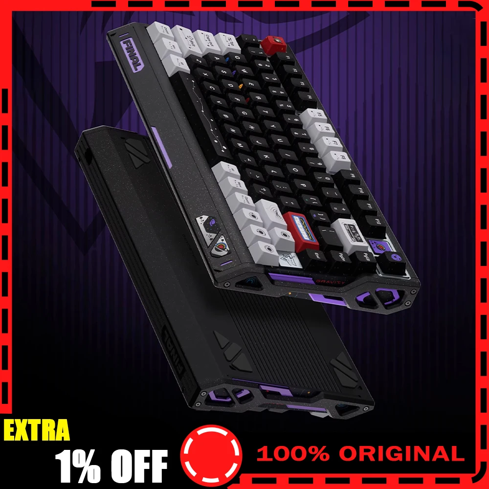 

PIIFOX AS-KB-FN75 Wired Keyboard aluminium alloy 8K HZ Magnetic Axis Keyboard Double Ended Drive For VALORANT Pc Accessories