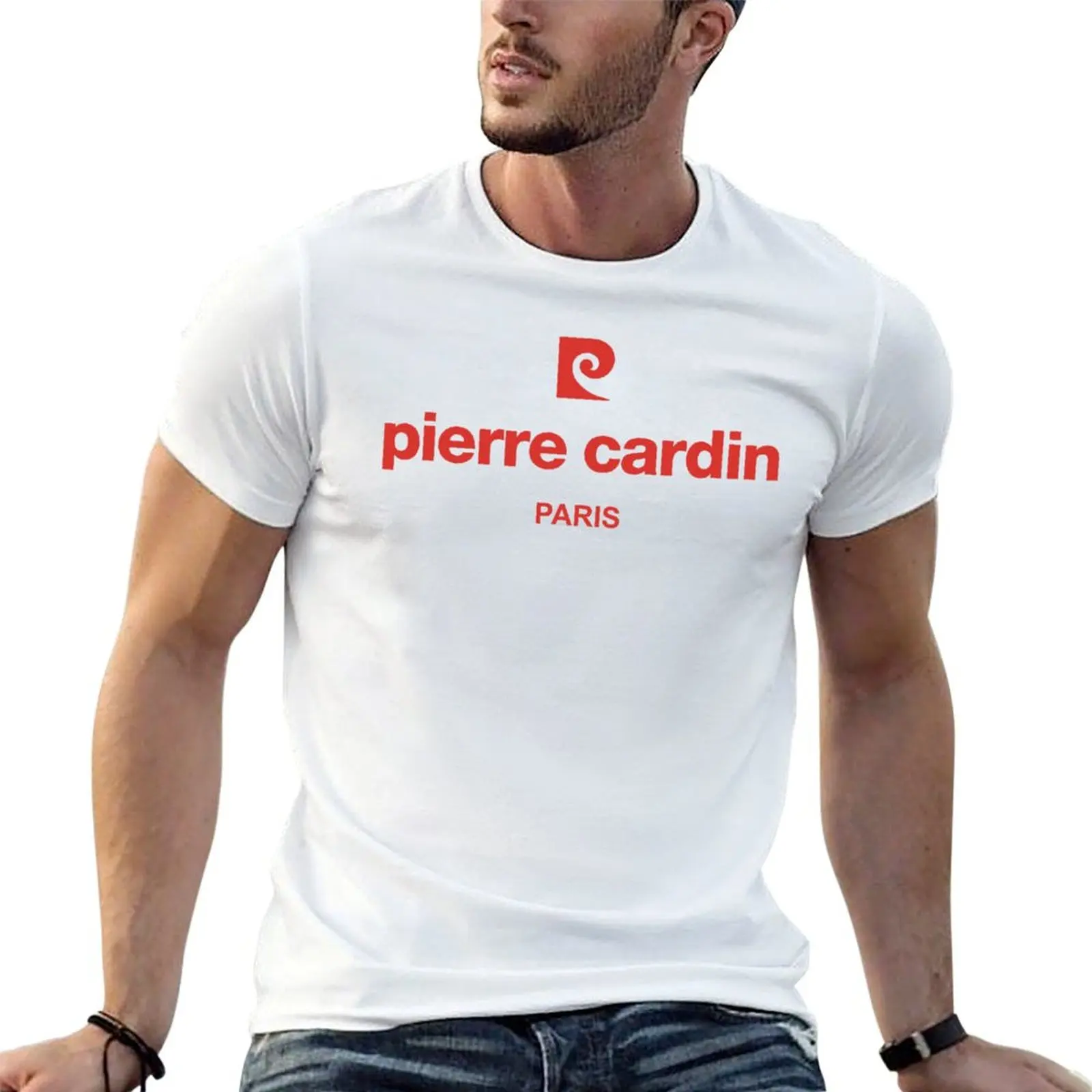 Camiseta Pierre Cardin, camisetas lisas para hombre, camisetas gráficas para hombre, camiseta para hombre