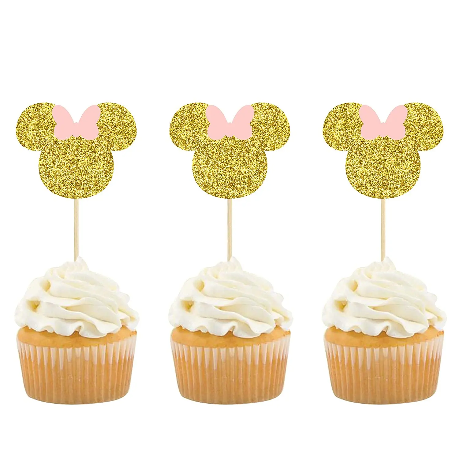 Disney Minnie Mouse Cake Toppers Birthday Cake Decoration Mickey Mouse Wedding Dessert Baby Shower Party Supplies