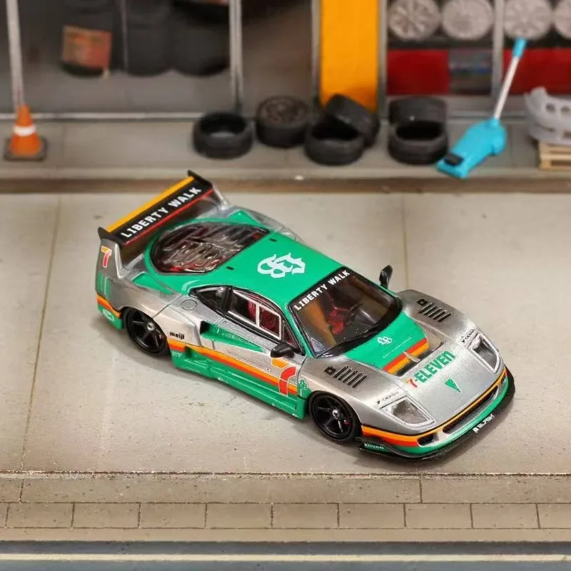 [Pre-sale] GHOST PLAYER X SW 1:64 Jump Horse F40 Widebody Modified Realistic Alloy Car Model, Festival Gift, Collection Piece.