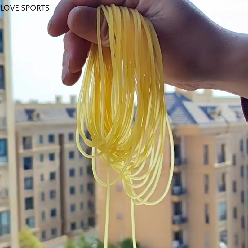 New Diameter 2mm Solid Elastic Rubber Line 5M Rubber Line for Fishing Traditional Level Round Elastic Rope Tied Line Fish Ropes