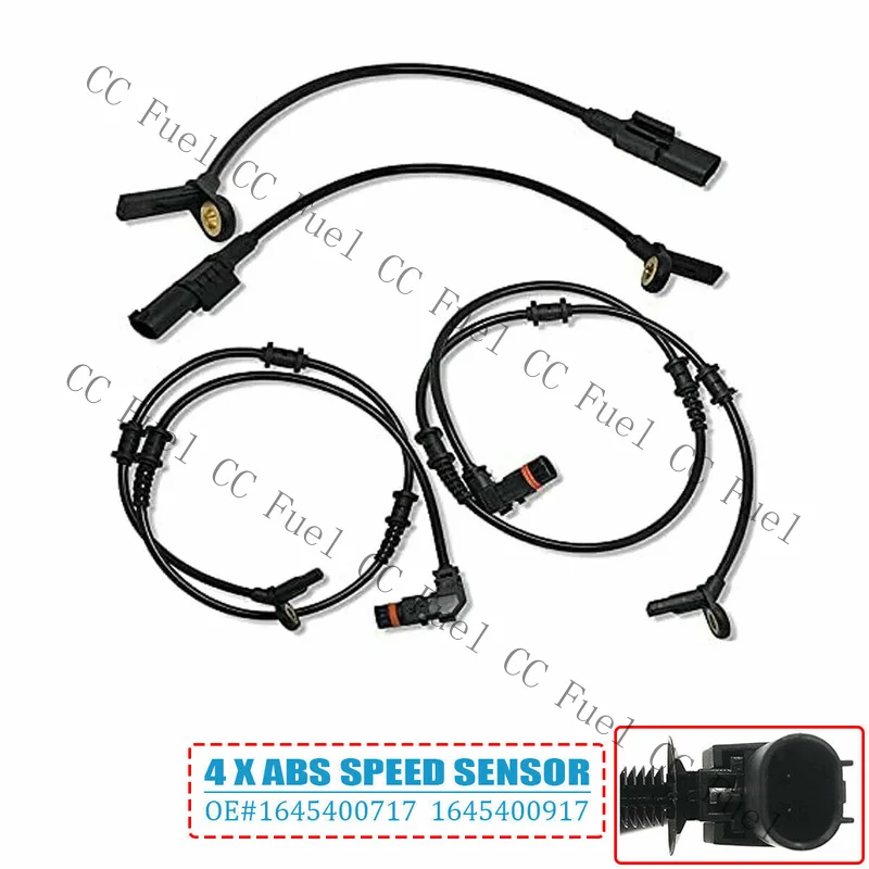 C+ 4PCS Front Rear ABS Wheel Speed Sensor for Mercedes-Benz GL320 GL350 GL450 GL550