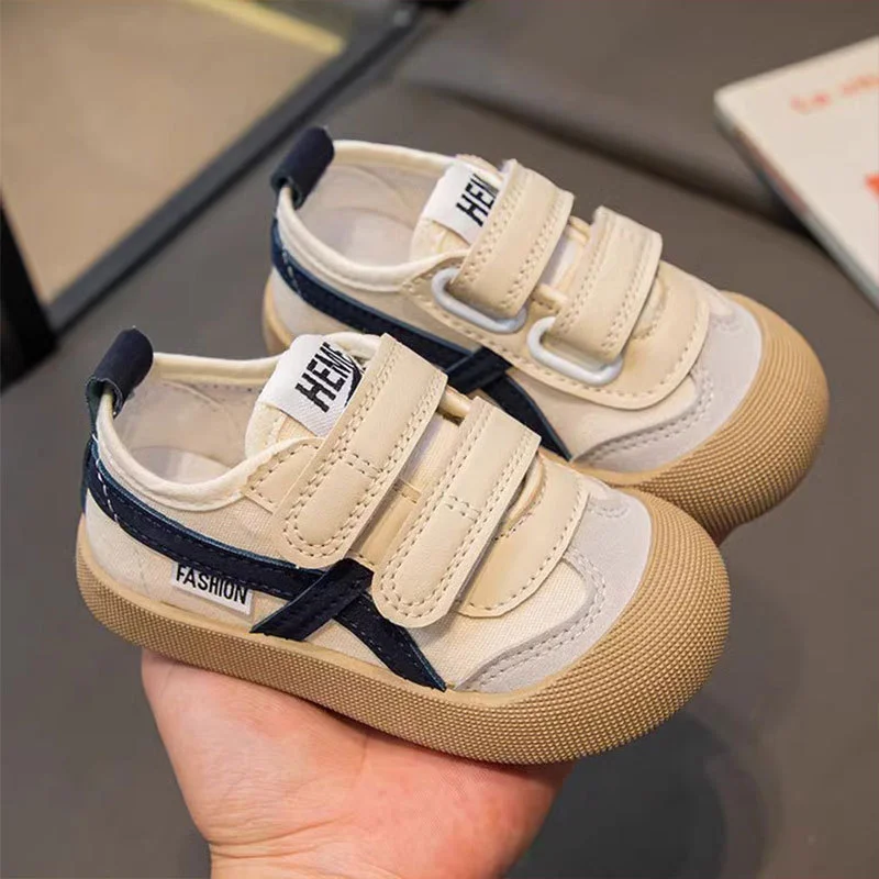 Baby Kids Fashion Canvas Shoes Autumn New Designer Non-slip Casual Sneakers Boys Girls Toddler Breathable Outdoor Sport Shoes