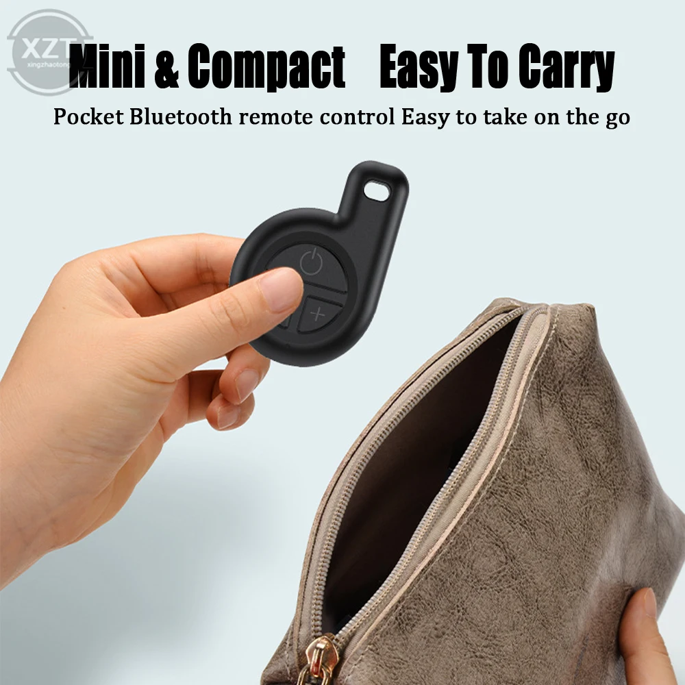 New Universal Rechargeable Wireless Bluetooth Remote Camera Controller Video Live Tiktok Movie Page Turning Android Apple Phone