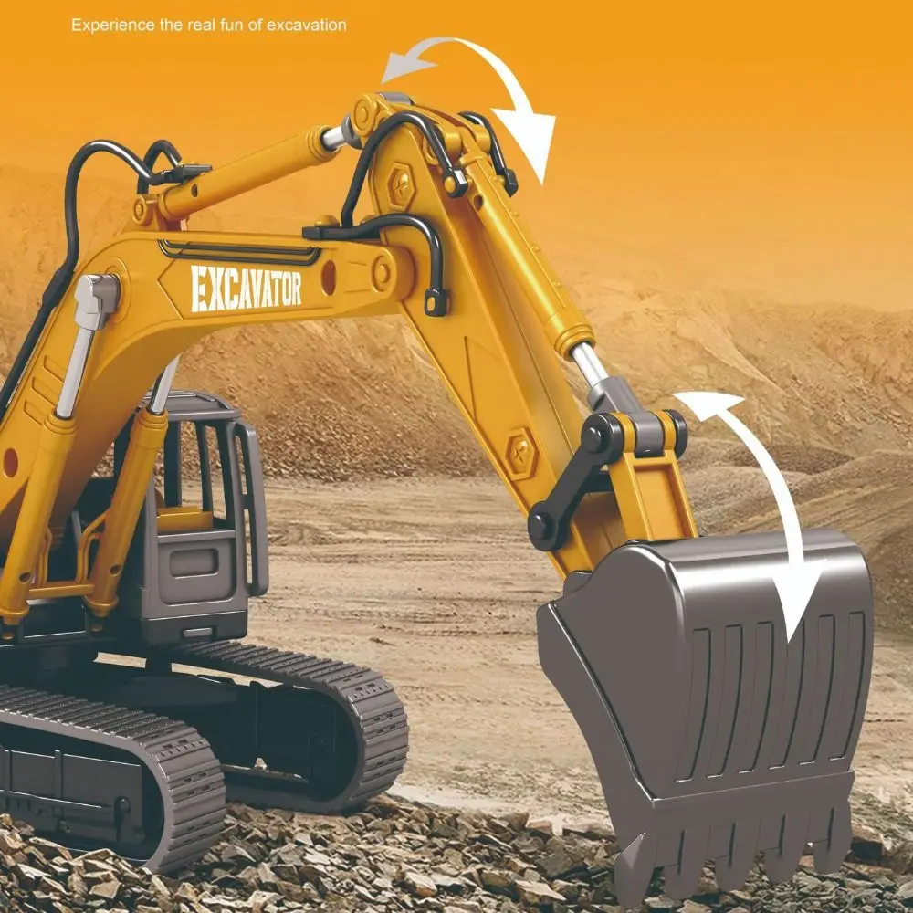 

Simulation Inertial Engineering Vehicle Rotatable Flexible Joints Excavator Model Pull Arm Desk Ornaments Forklift Car Model