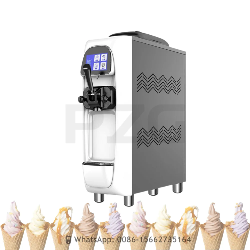 

16L/H 110V 220V Table Top Model Single Flavor Smoothie Soft Serve Ice Cream Making Machine