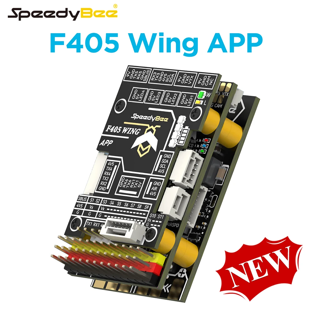 

Контроллер полета SpeedyBee F405 WING APP 2 ~ 6S, 168 МГц, беспроводной для самолетов с фиксированным крылом