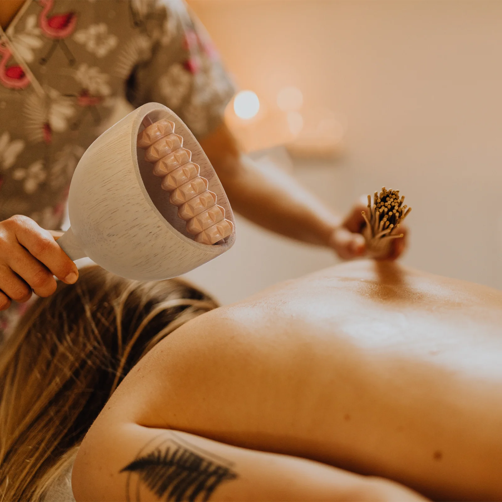 

Portable Wooden Scraping Massager Back Pain Relief Muscle Relaxation Tool Household Massage Device Cupping Therapy Set