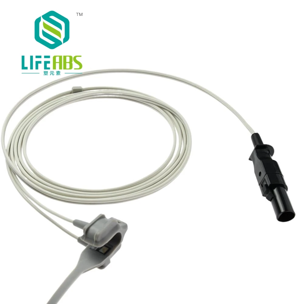 

Adult Finger Clip Ear Clip Silicone Long Cable Reusable Oxygen Sensor Spo2 Sensor for N*ovametrix Patient Monitor