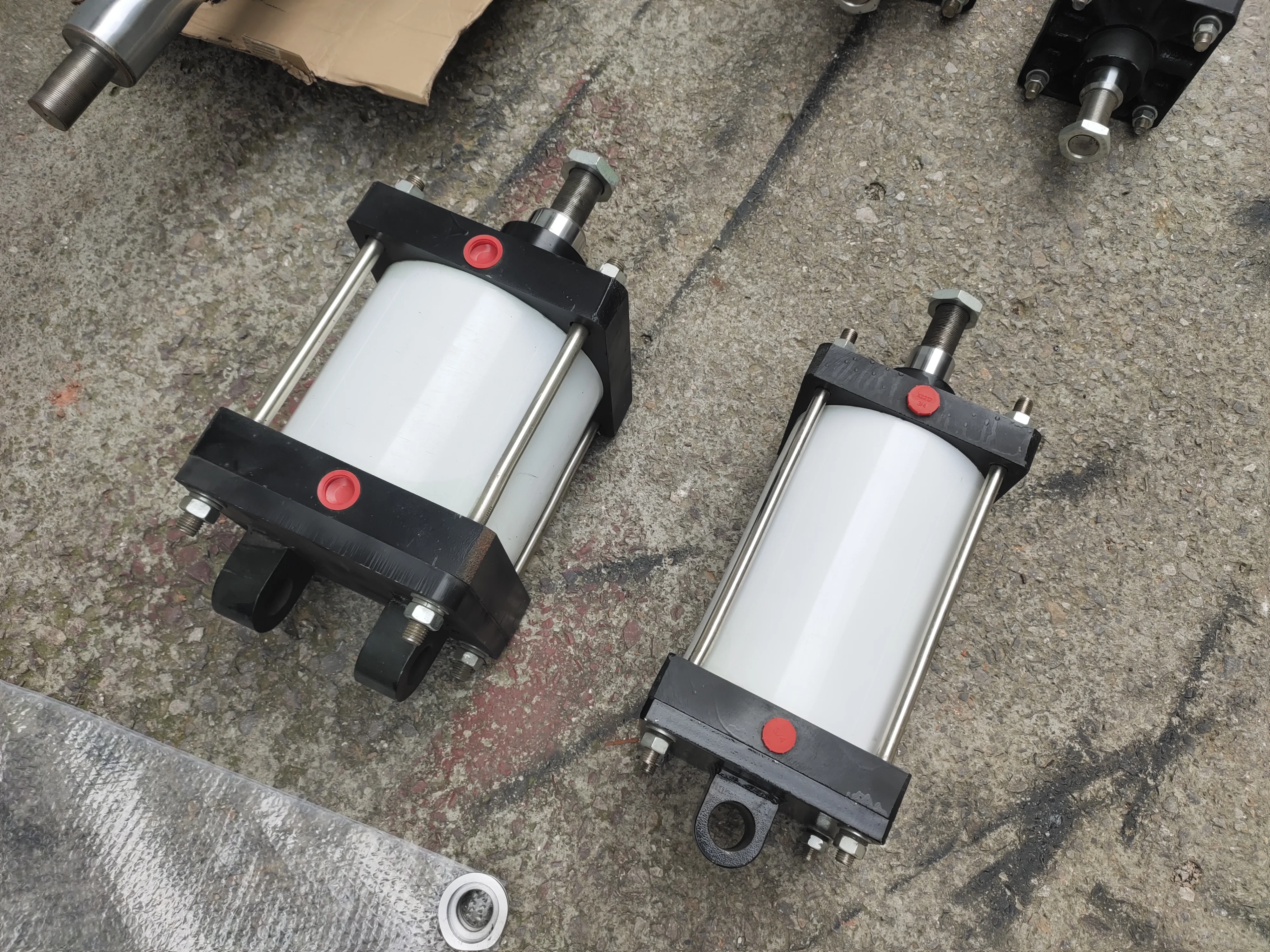 China  125 160 200 250 Piston Heavy Duty Adjustable Pneumatic Cylinders Tie Rod Double Acting Large Air Cylinder