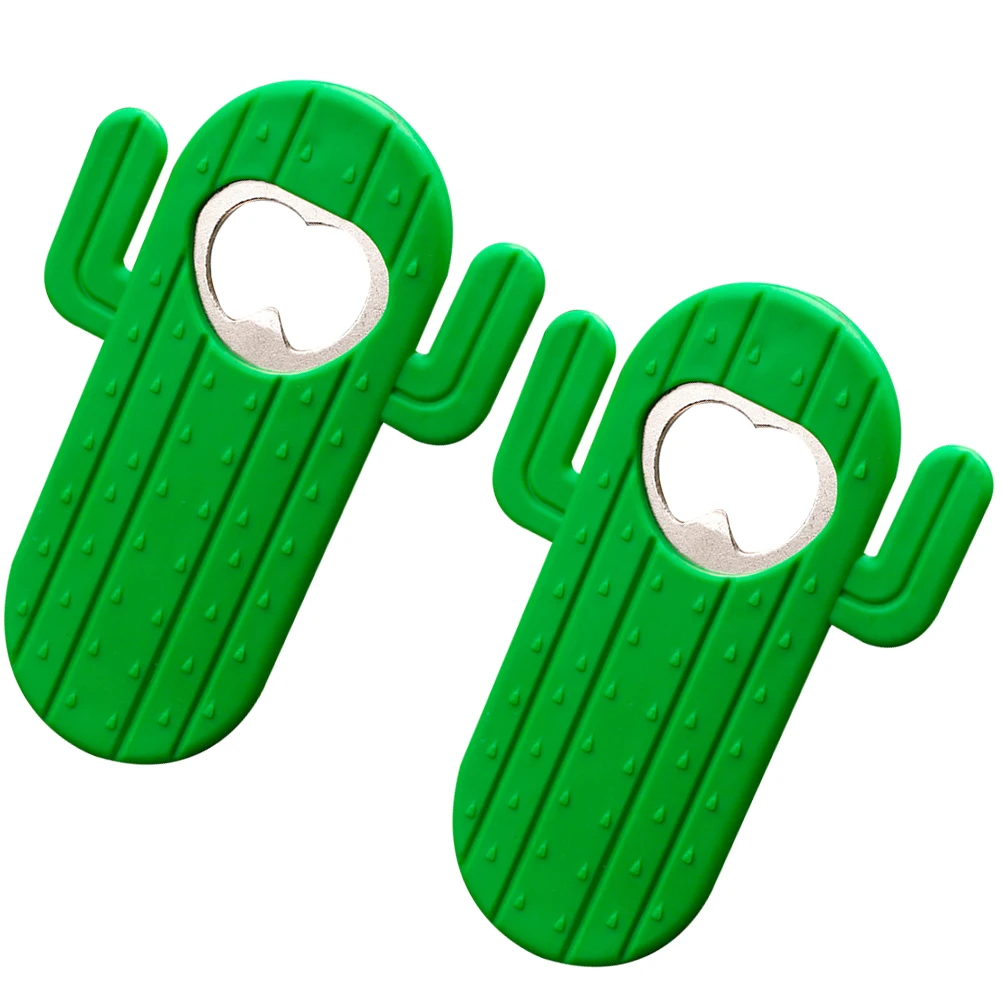 

2pcs Metal Beer Opener Multifunction Bottle Opener For Drinks Soda Water Party Favors Gift Cactus Shape Handle