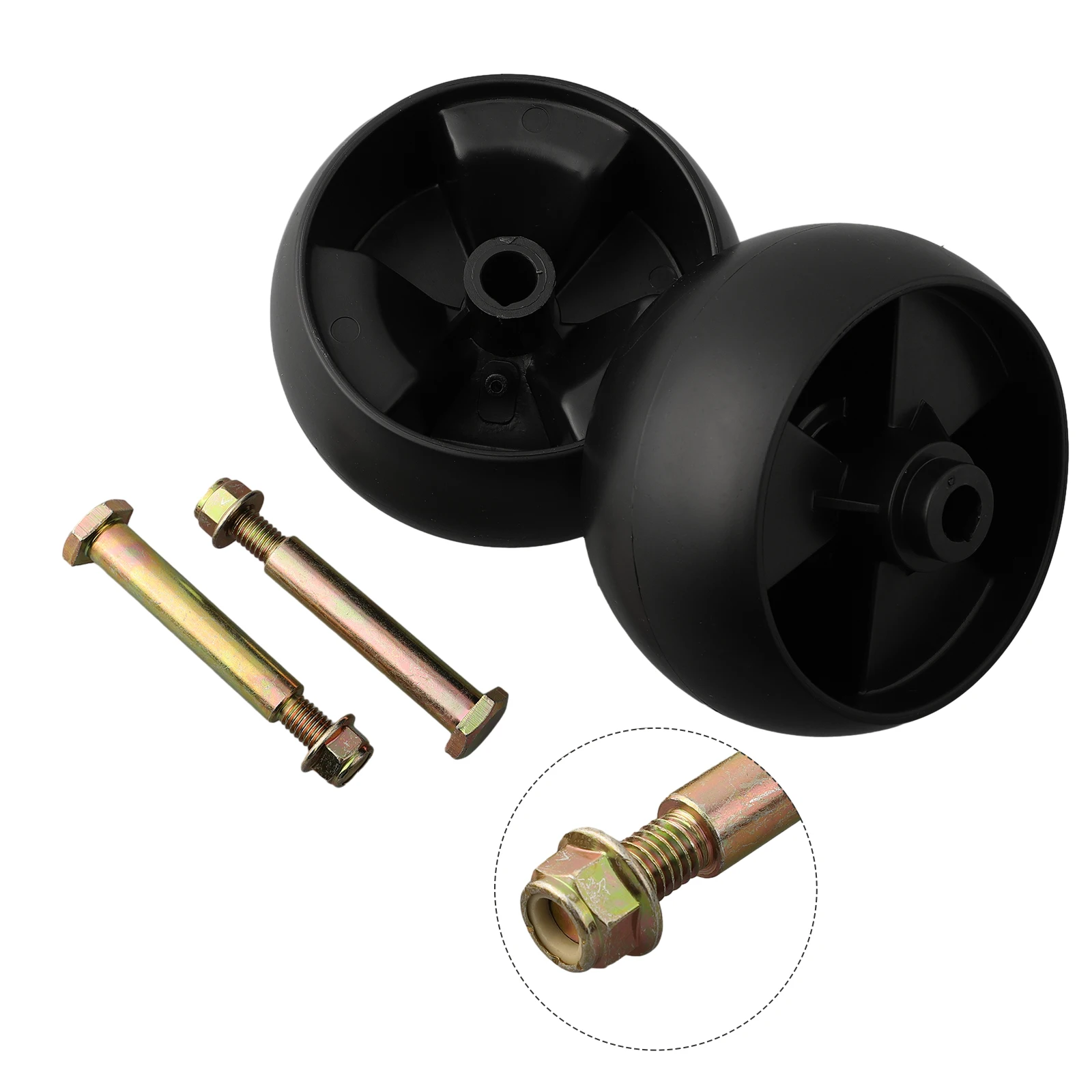 Effortless Mowing with Deck Wheels & Axle Bolts for Hustler For Murray For Toro Ride On Mowers Smooth Operation
