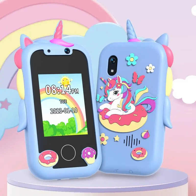 kids-smart-phone-toys-cartoon-unicorn-touchscreen-baby-mobile-music-player-for-girl-boy-educational-toys-birthday-christmas-gift