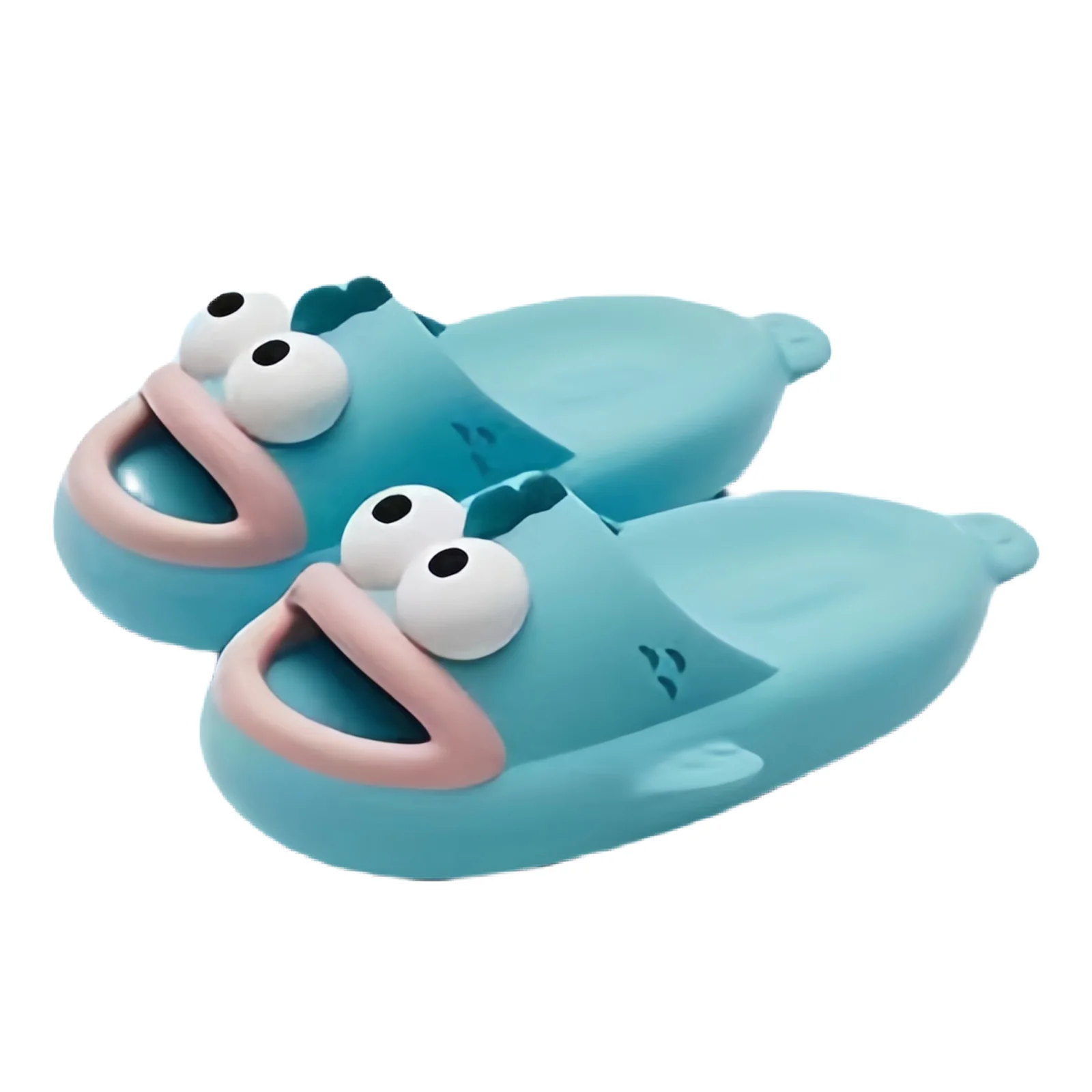 Sandalias de animales con punta abierta para hombre y mujer, chanclas antideslizantes con forma de nube de pescado, zapatos de verano para la playa