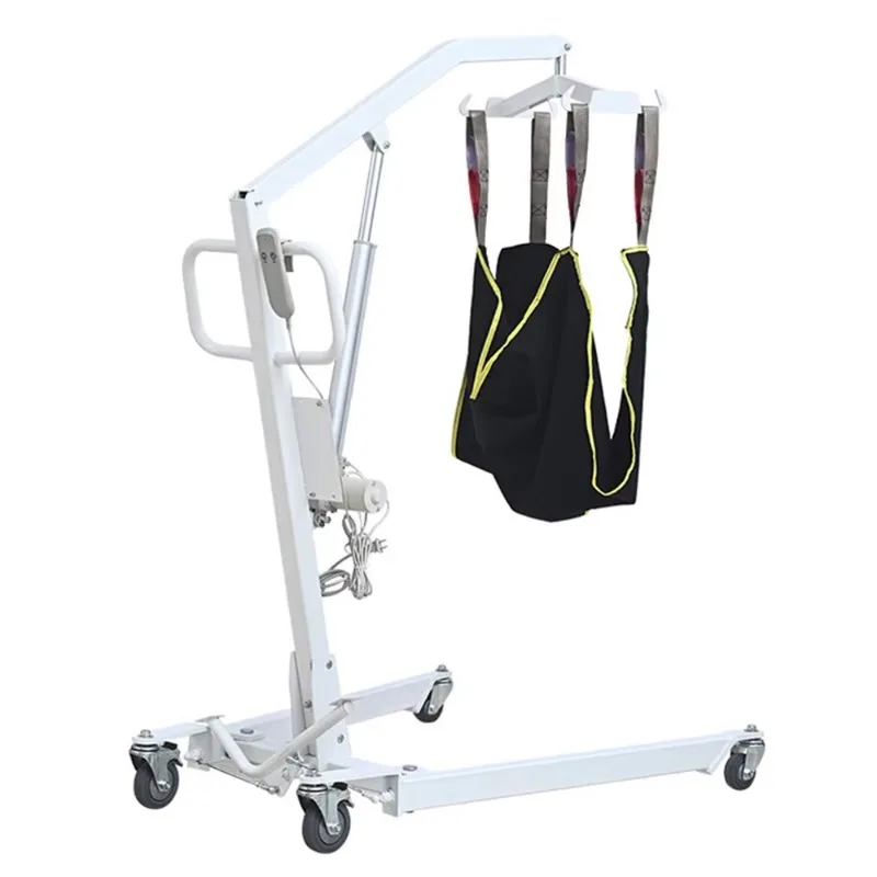 Adjustable Height 180° Open Steel Support Electric Crane Lift Transfer Chair for Patients Seniors Home Care Rehab Centers