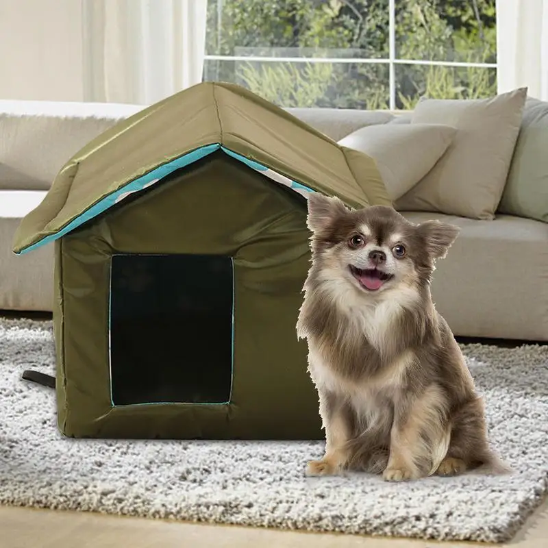 Waterproof Outdoor Pet House Rainproof Feral Cat Dog Collapsible Warm Winter Tent House Shelter Foldabl Cloth Villa Pet Supplies