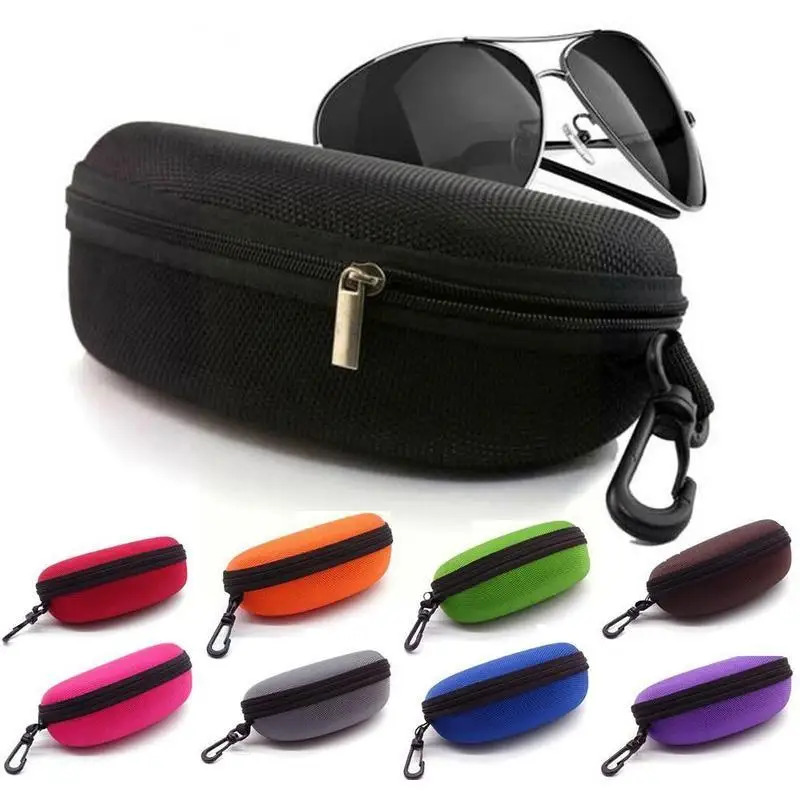 1 Pcs Fashion Portable Sunglasses Reading Glasses Carry Zipper Bag Case Pack Travel Box New Hard Pouch Y4P2