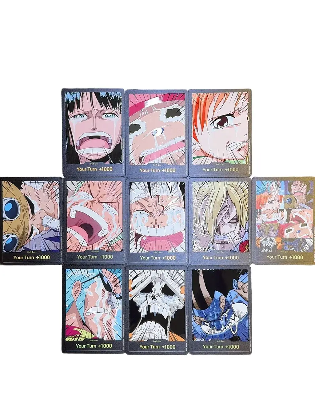 Une pièce OPCG anglais DON carte émotionnelle chapeau de paille équipage Don carte Luffy Zoro Nami Sanji Usopp Chopper Robin Franky Brook Jinbe