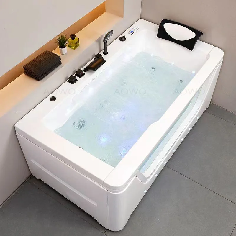 

Indoor Single Tubs Wasmo Square Spa Bathtubs Phototherapy Black Accessories Tubs Sea View Glass The Bestview Jacuzzis Hot Tubs