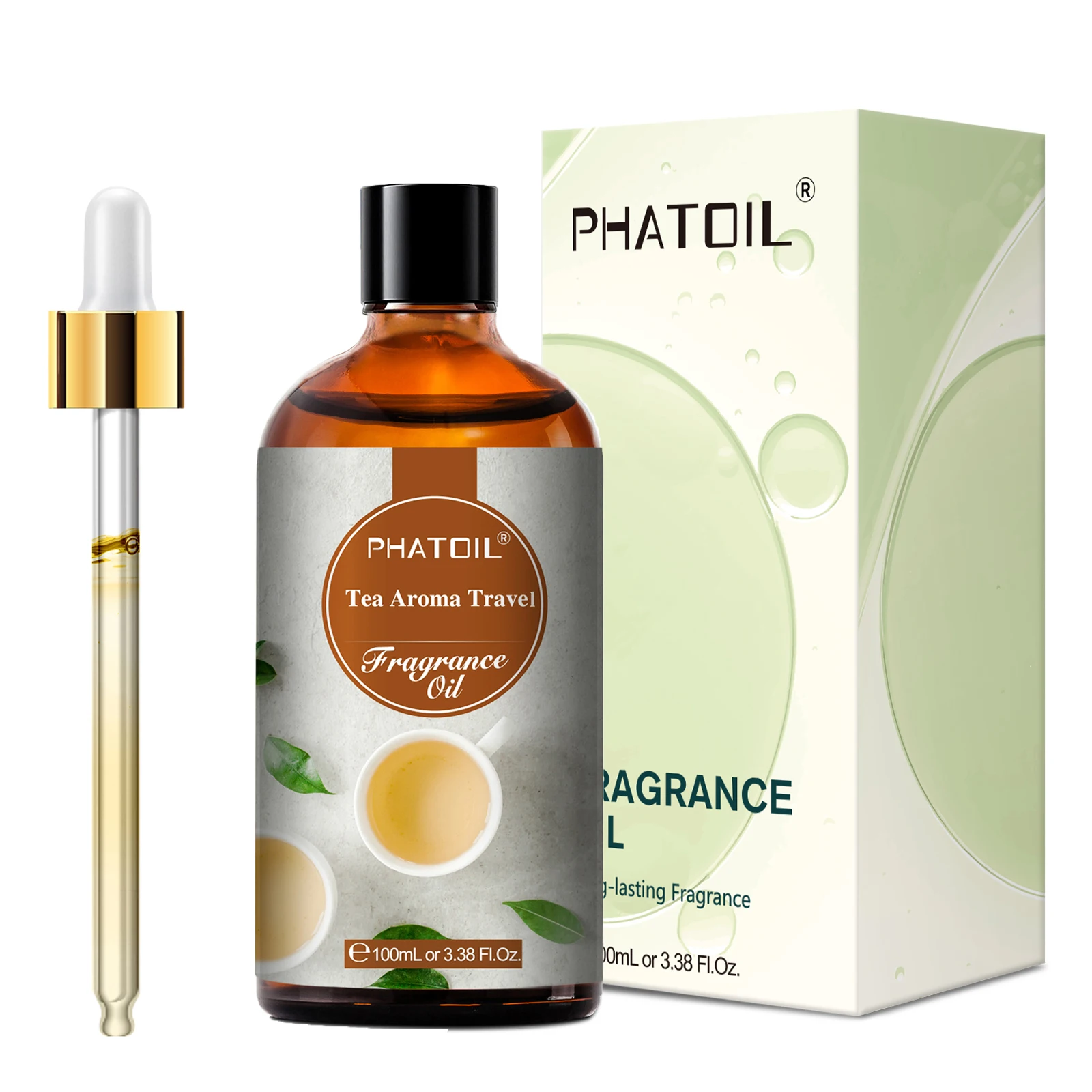 PHATOIL 100 ml Oud Warmth Duftöl für Diffusor, Aromatherapie, warmes Santal, Vanille, Amber, schwarze Orchidee, Aroma-Duftöle