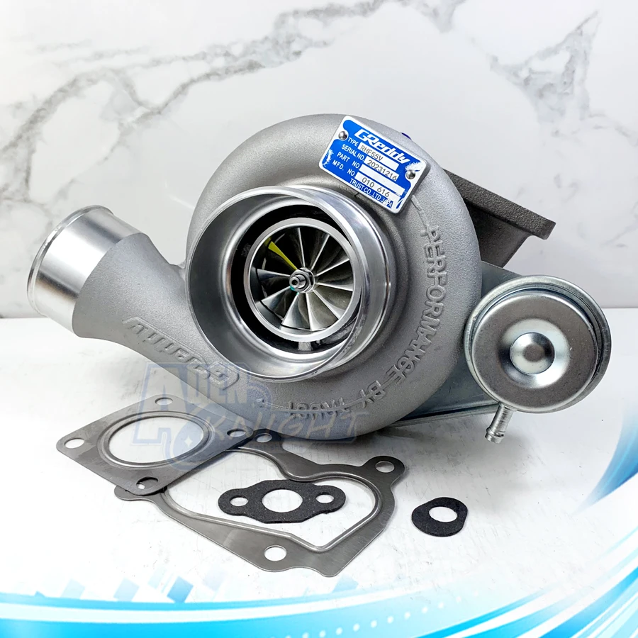 Modified High-Performance Turbo F55V F55 RHF55V Performance Upgrade Turbocharger 10 Billet Blades With 4JJ1 2KD Engine