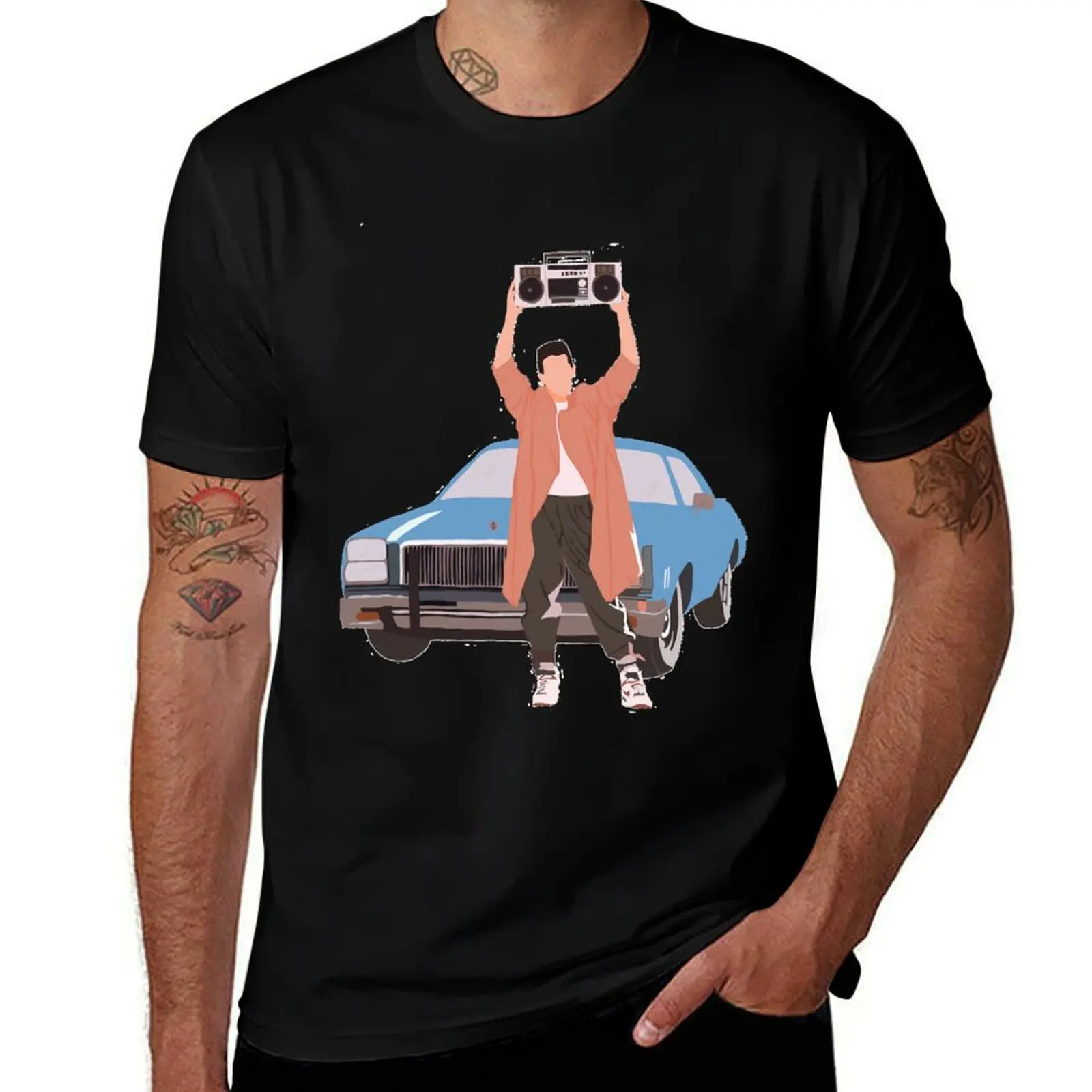 Say anything - Lloyd dobler holding his boom box T-Shirt cheap stuff basketball graphic tees vintage t shirt men