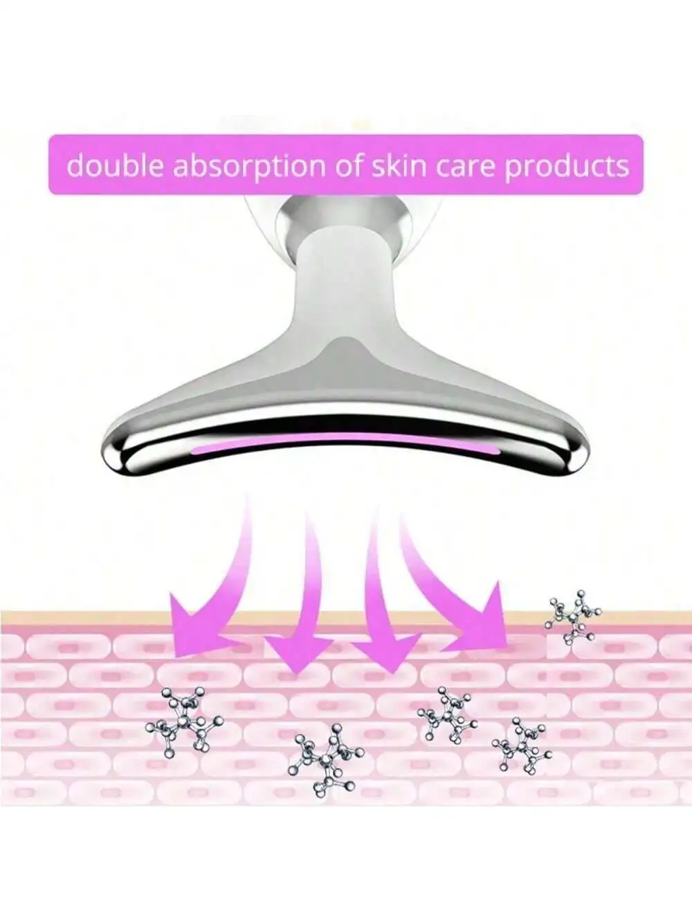 Dispositivo de levantamiento Facial de cuello EMS microcorriente LED terapia de fotones vibración masajeador Facial antiarrugas herramientas de cuidado de la piel