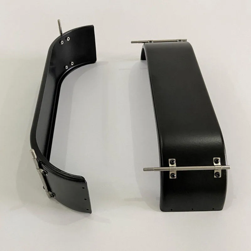 2pcs Metal Simulation Rear Double Axle Fender for 1:14th Scale Tamiya RC Truck for SCANIA 770S R620 for VOLVO Car MABEMODO