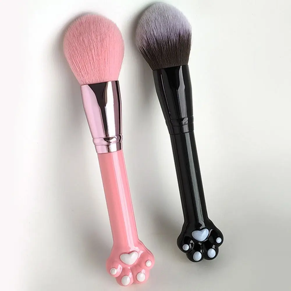 Cute Cat Claw Makeup Brushes Portable Soft Bristle Loose Powder Brushes Multi-purpose Multifunction Cosmetics Tool Women