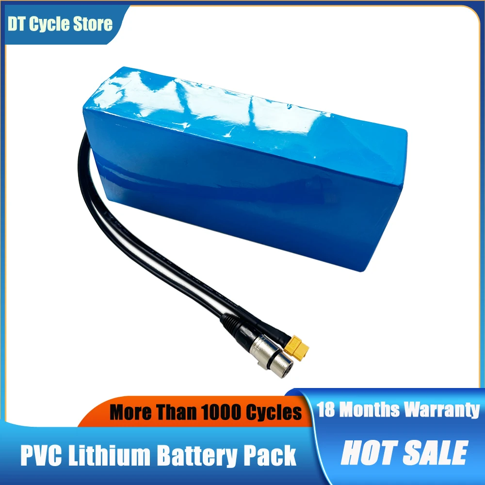 36V 48V 52V 60V 20Ah 30Ah Customized PVC Li-ion Battery Pack for 250W 500W 750W 1000W 1500W Electric Scooter E-Tricycle E-Cargo