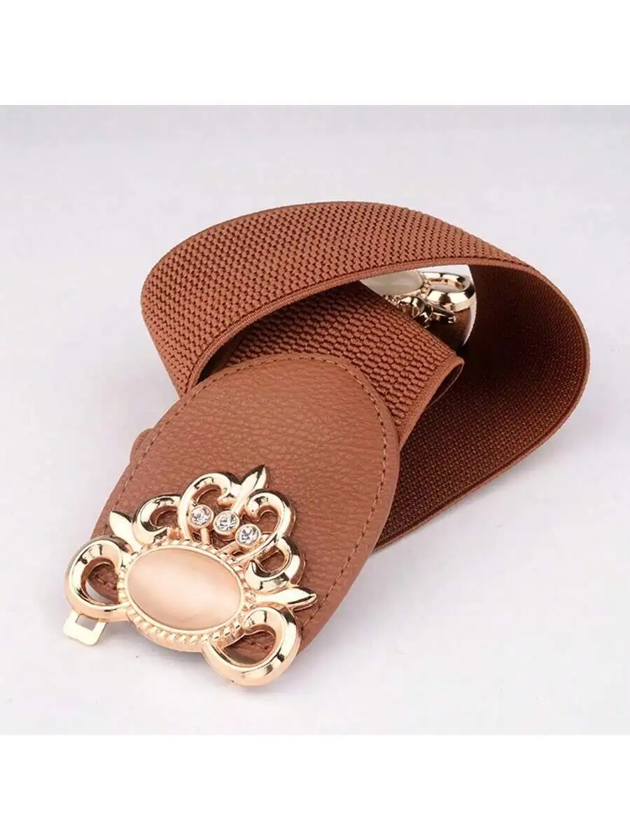 제조업체 도매 패션 여성용 탄력 있는 와이드 벨트 다운 재킷 캐주얼 탄력 벨트 스웨터 K-스타일 장식 벨트