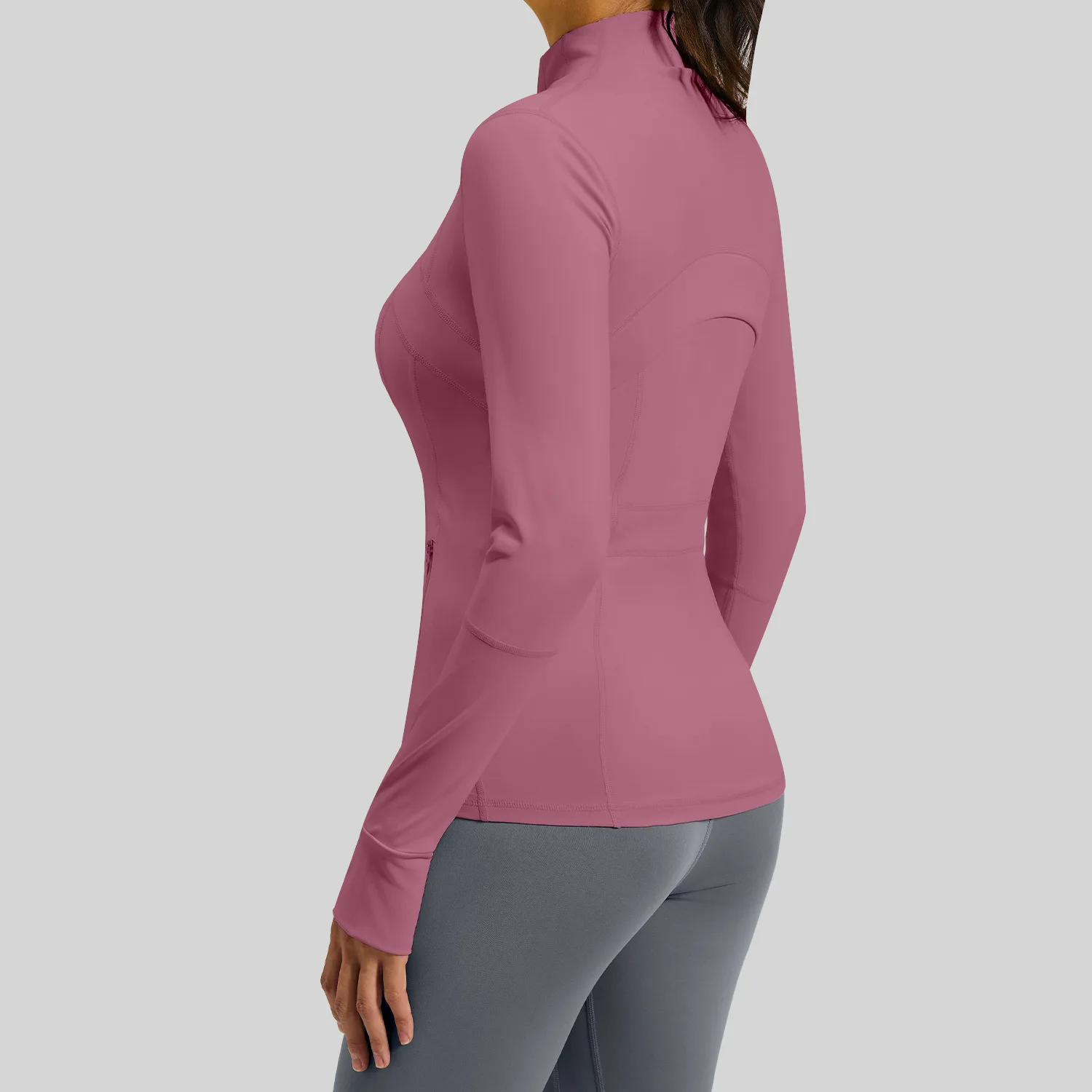 Fall Sports Jacket: Highly Stretchy, Breathable Yoga Top with Long Sleeves for Running and Fitness, Featuring a Patchwork Design