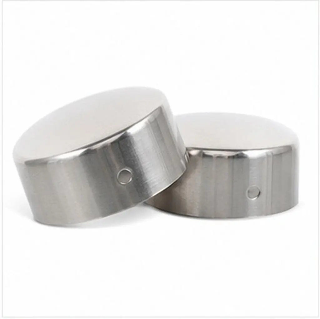 2Pcs Handrail End Caps Stainless Steel No Burr Rail Support Stair End Caps Tube Protector Handrail Accessories Hardware Plugs