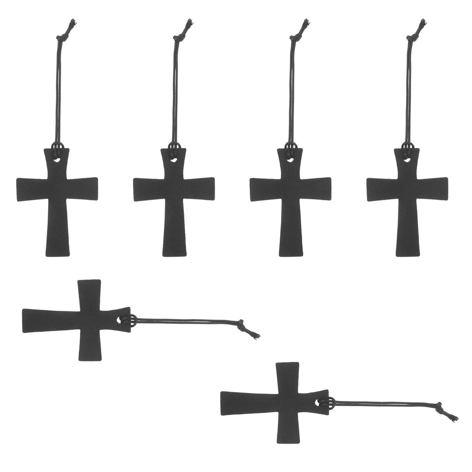 6Pcs Bible Bookmarks PU Cross Jesus Style Inspirational Scripture Markers Bible Study Accessories for Women Men Kids Easter