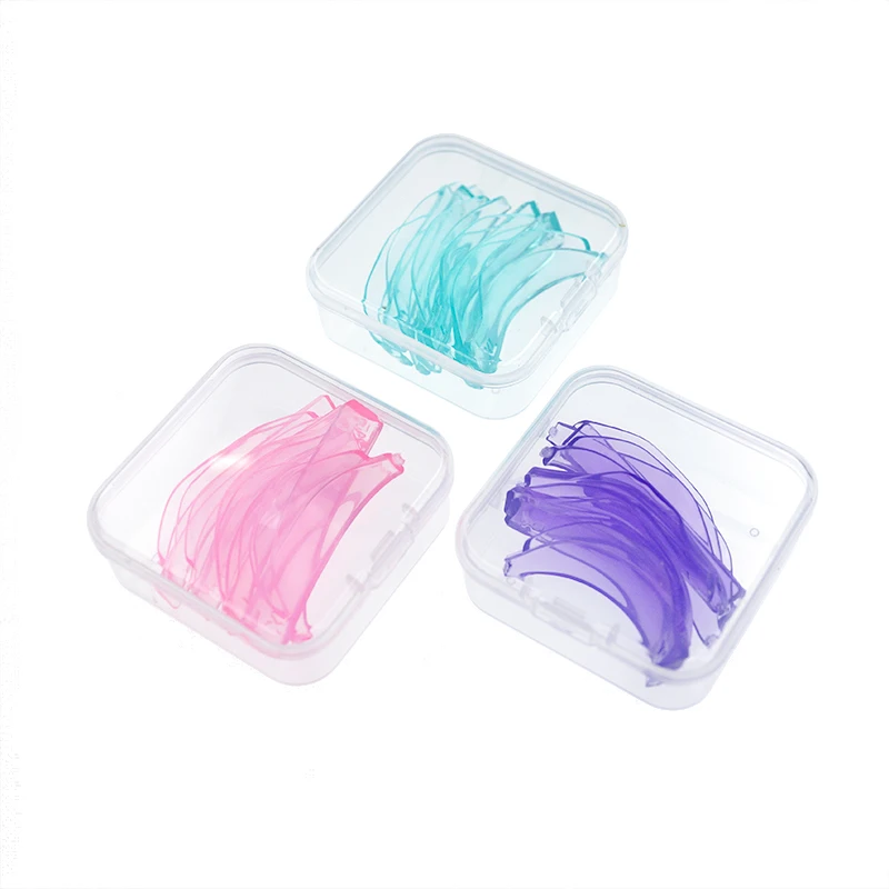 Crescent Silikon Wimpernlifting-Pads, Rosa, 4 Größen S/M/LXL, Wiederverwendbare Wimpernperm-Pads für Salon-Laminierung – Detail 1