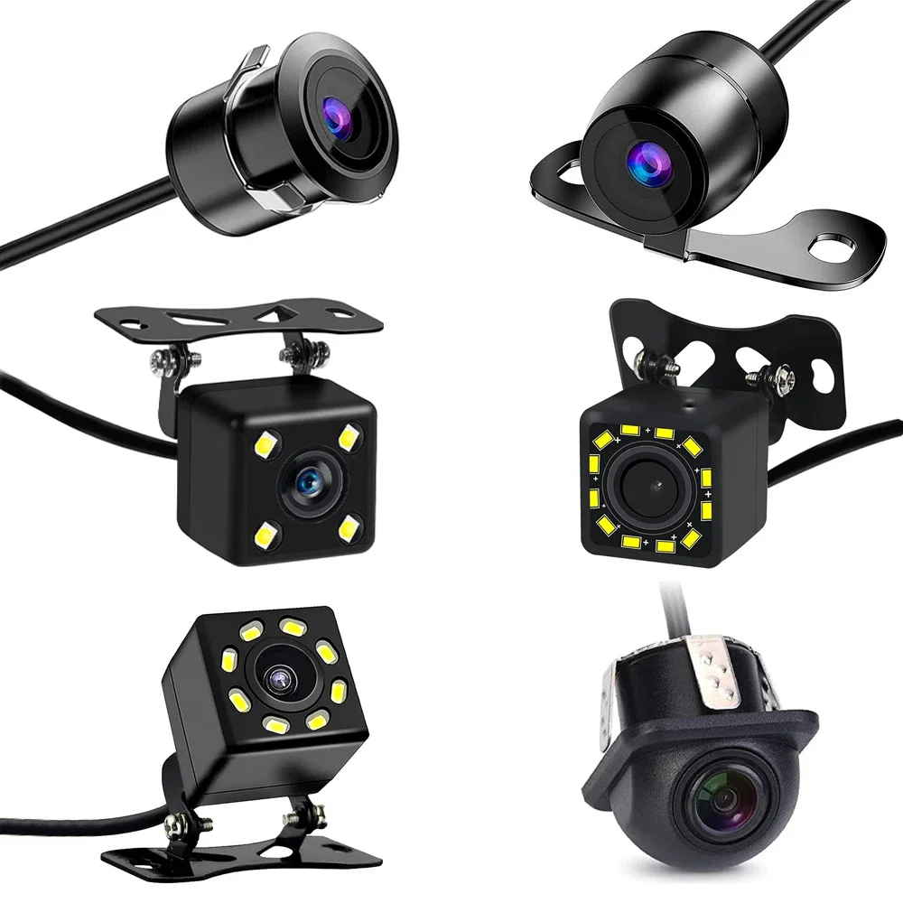 Car rear view HD camera IP68 waterproof CCD LED night vision reversing automatic parking camera 170 degree HD image